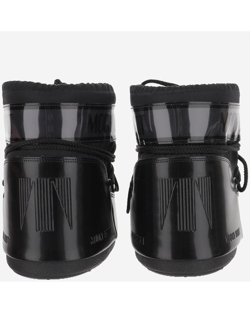 Moon Boot Black Logo Boots