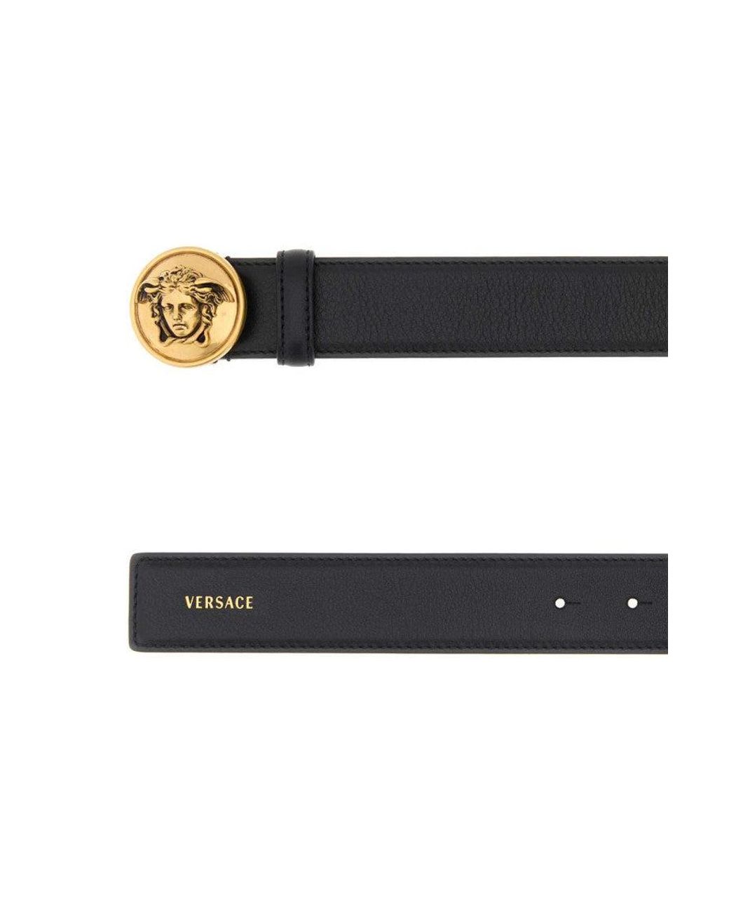Versace White Logo Buckle Belt for men