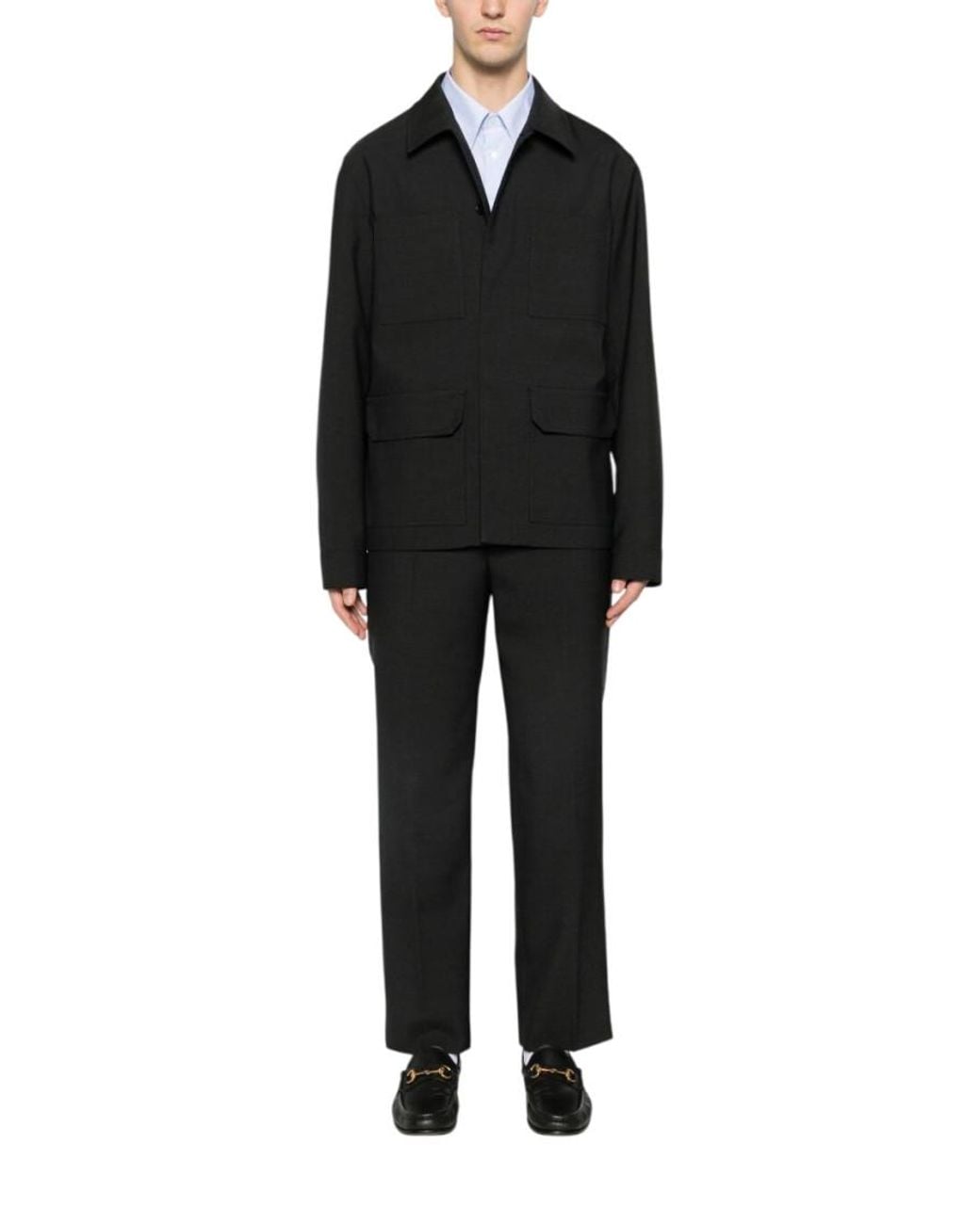 Gucci White Solid Shirt for men