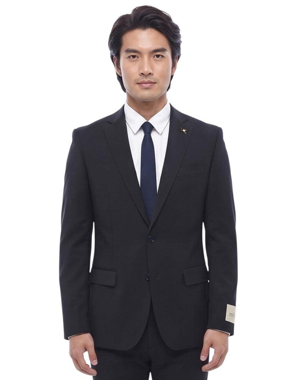 Corneliani Blue Notched Lapel Suit for men