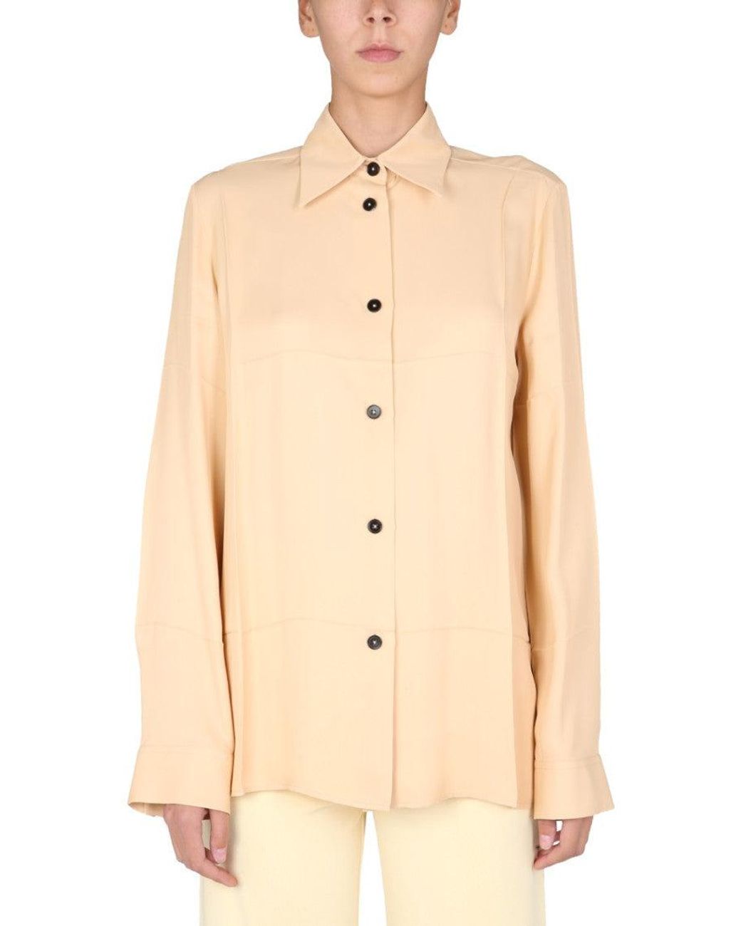 Jil Sander Natural Boxy Solid Shirt