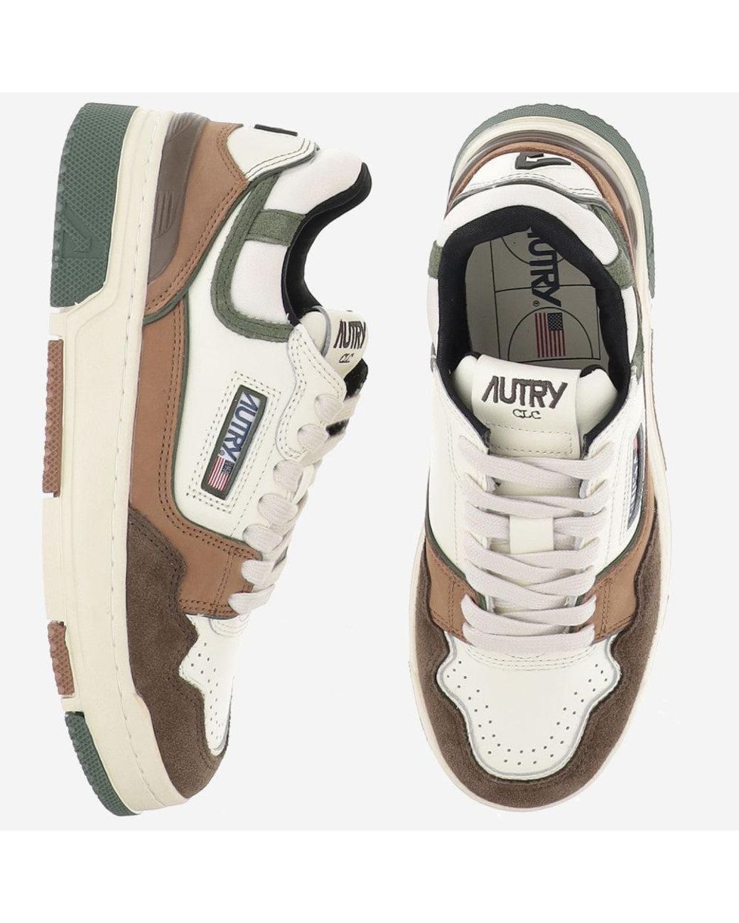 Autry Brown Clc Leather Sneakers