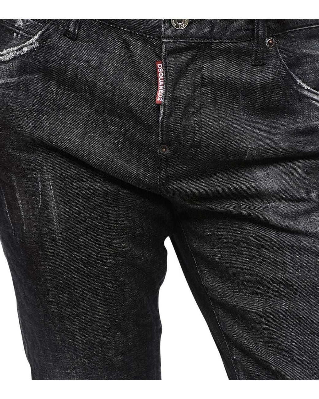 DSquared² Black Skinny Mid Rise Jeans