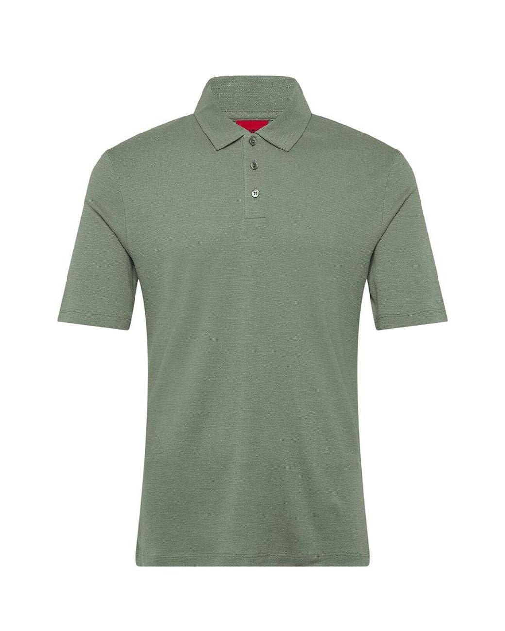 HUGO Green Shirt Collar Polo for men