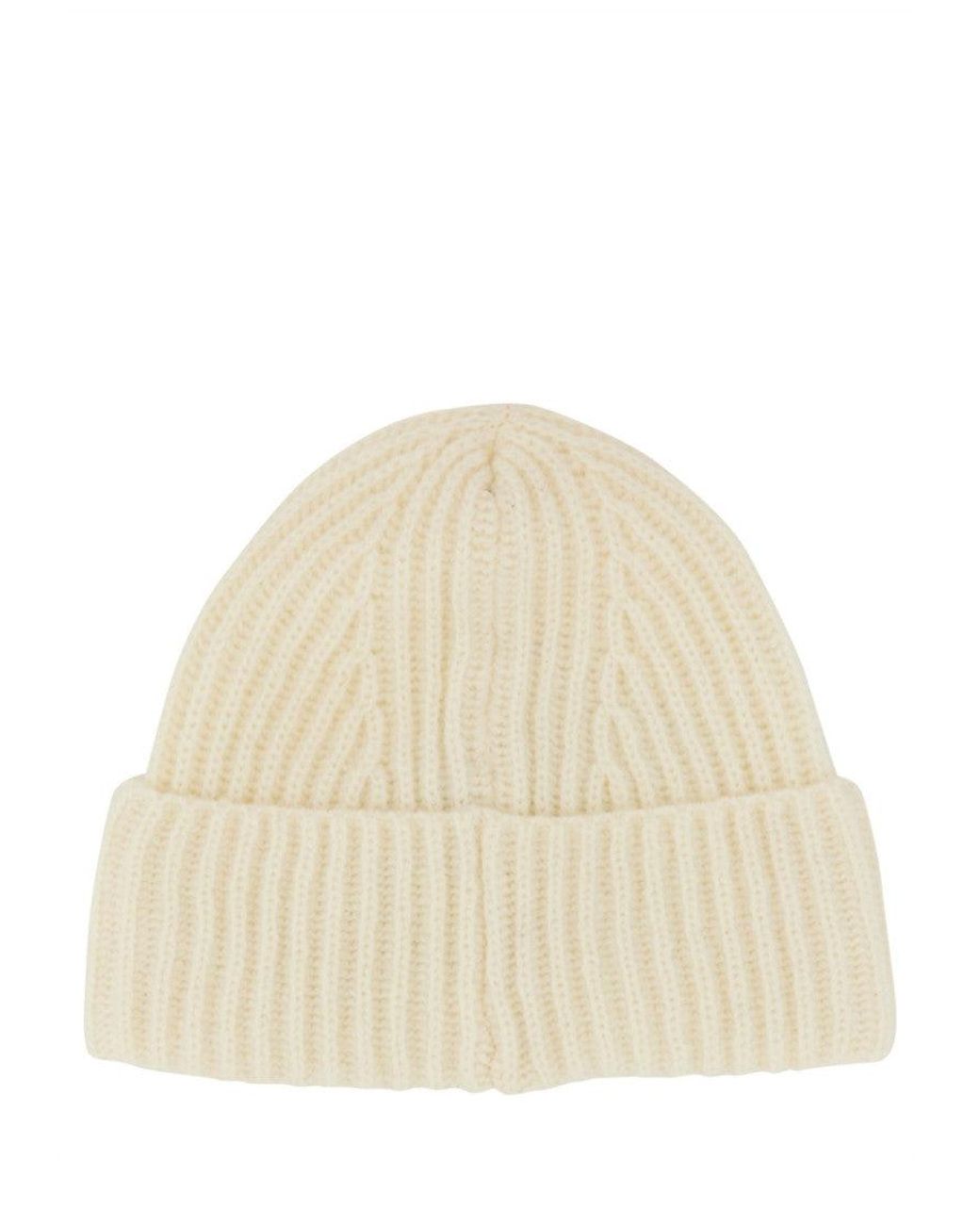 Baracuta Natural Logo Knitted Beanies Hat for men