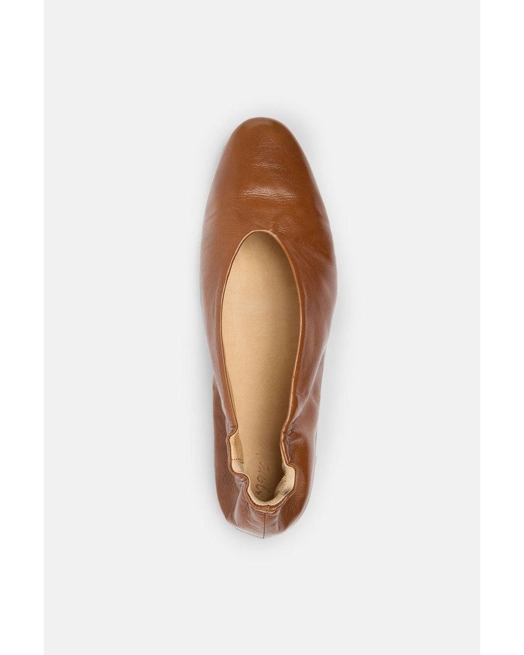 Marsèll Brown Leather Ballet Flats