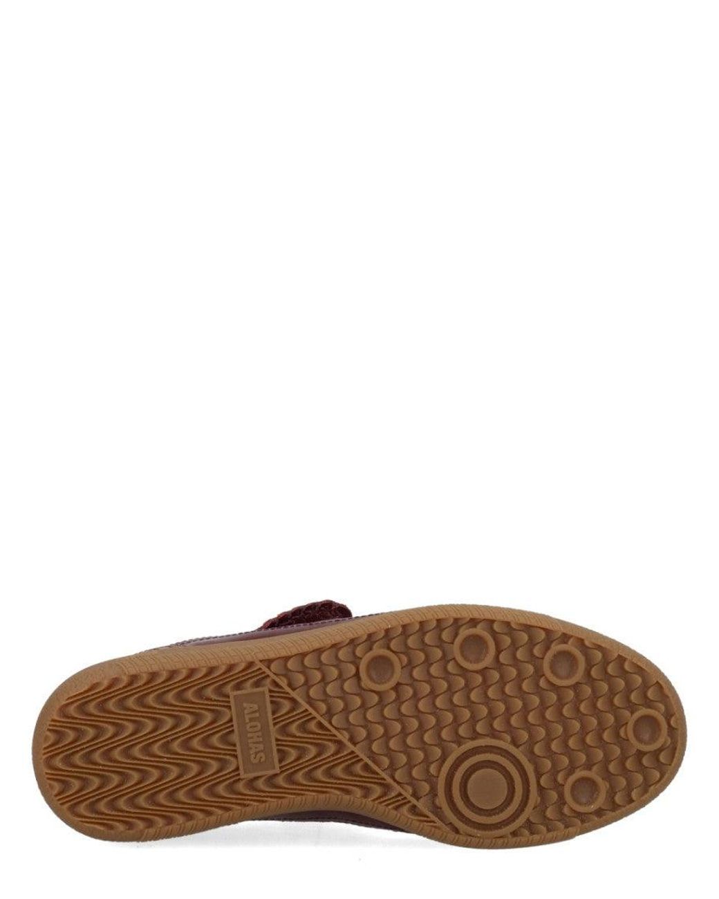 Alohas Brown Round-Toe Sneakers