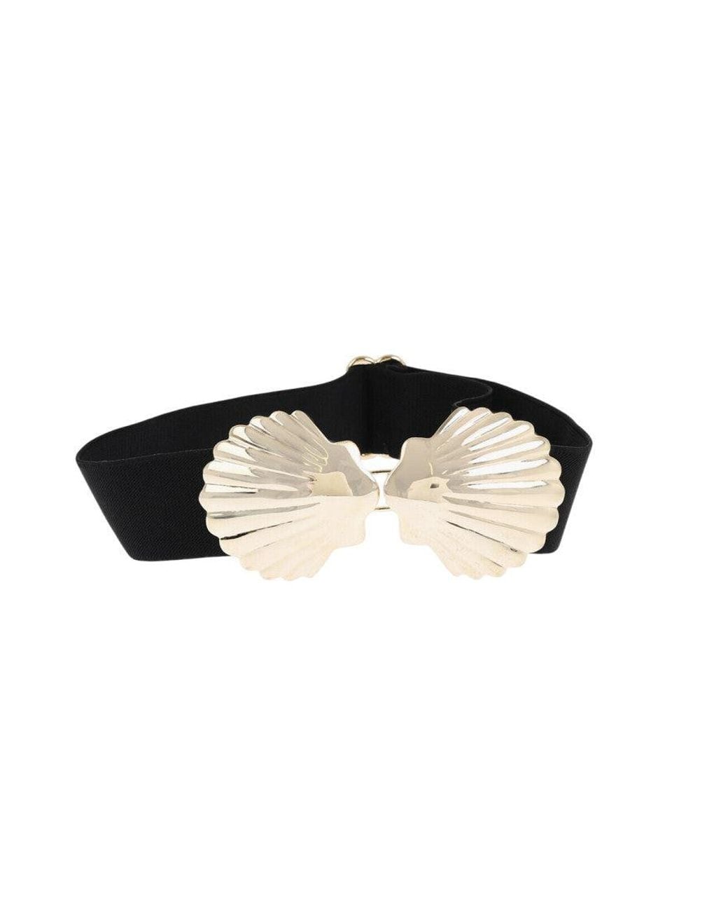 DSquared² Black Shell Solid Belt