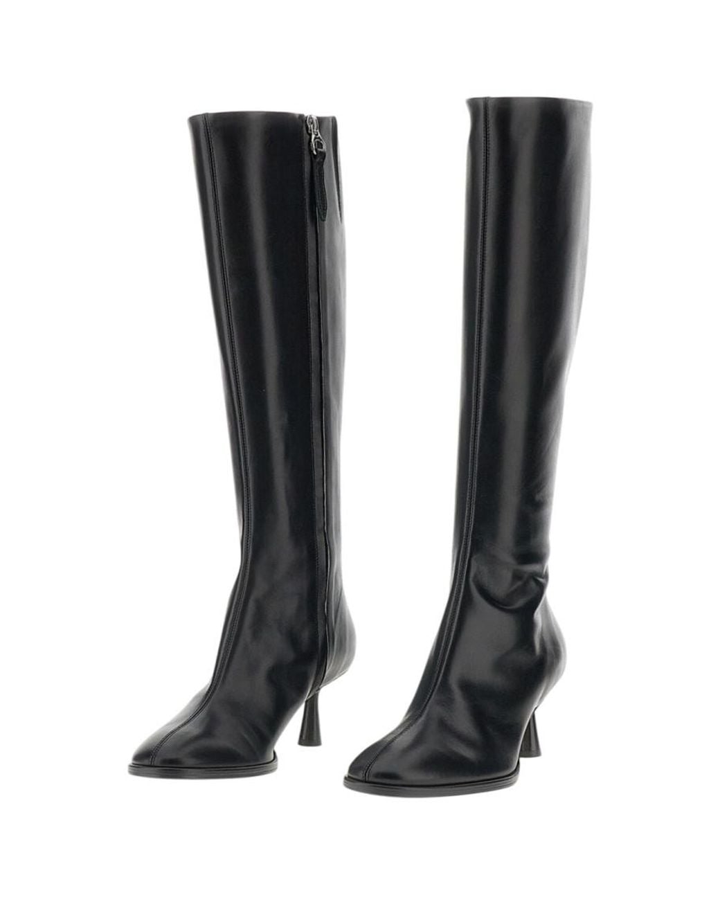 Aeyde Black Zipper Boots
