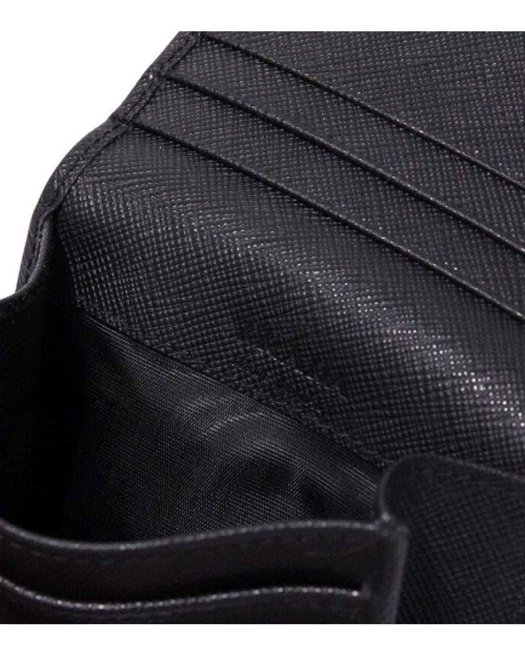 Prada Black Solid Wallet for men