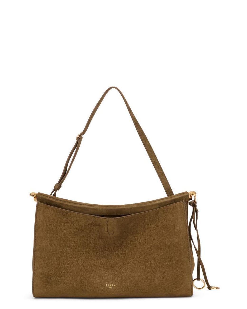 Alaïa Brown Le Click Pocket 35 Large Shoulder Bag
