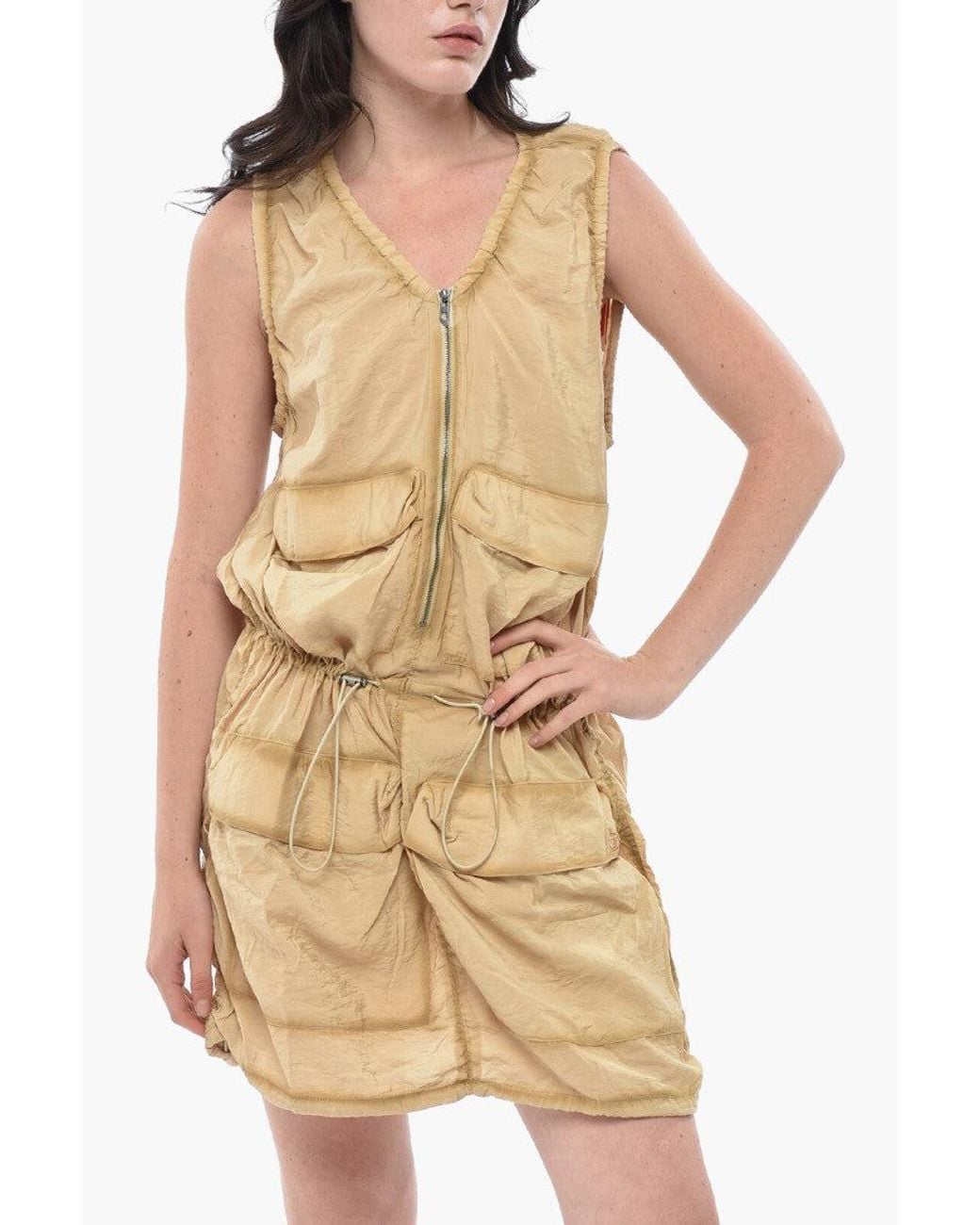 DIESEL Natural Cargo Mini Dress