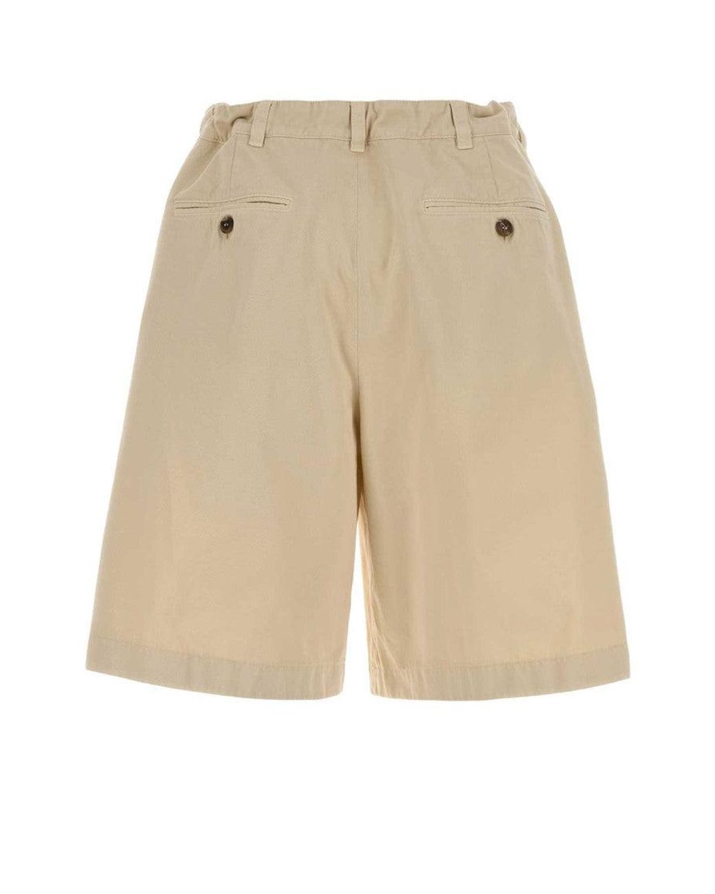 Prada Natural Solid Shorts