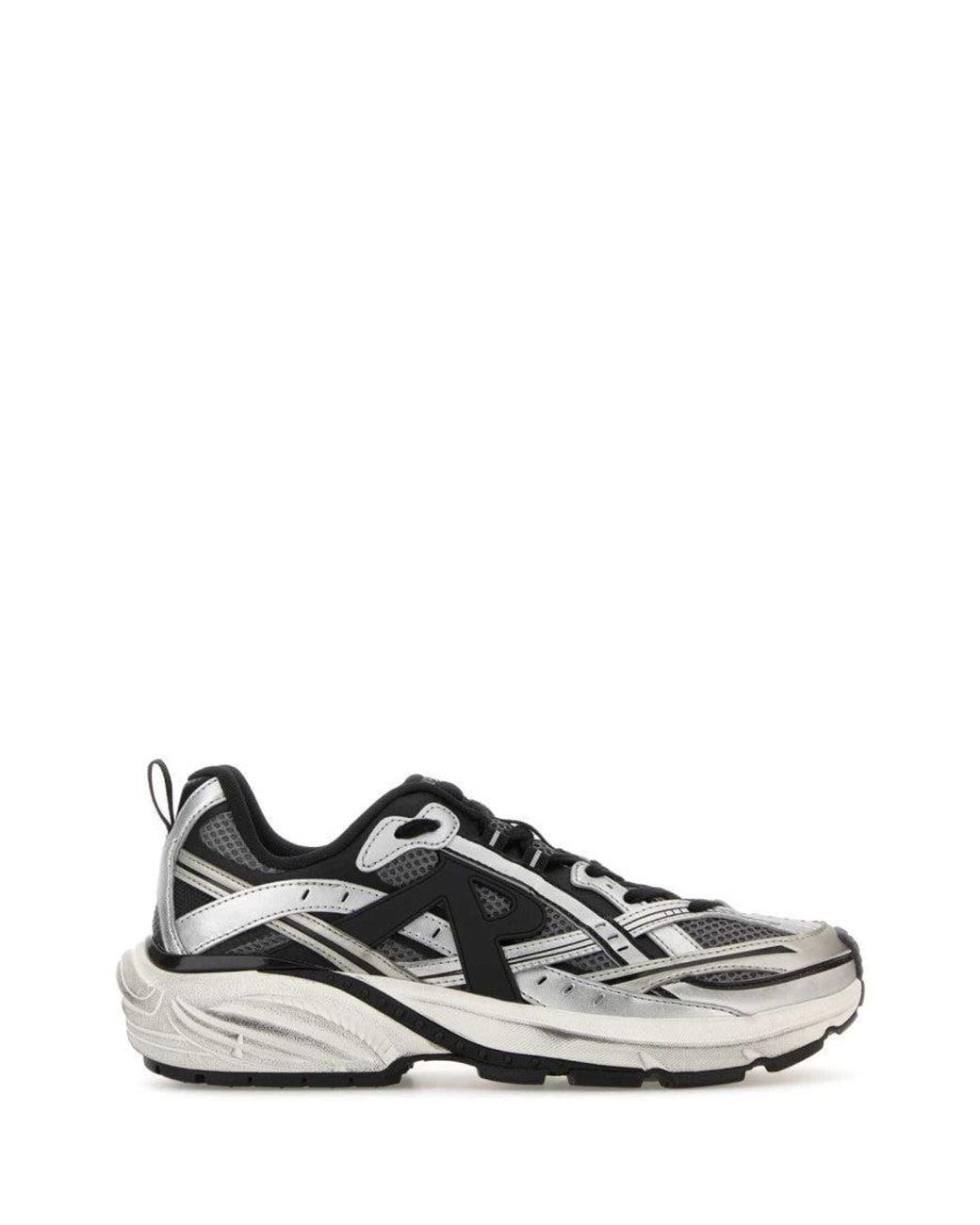Represent White Lace Up Sneakers for men