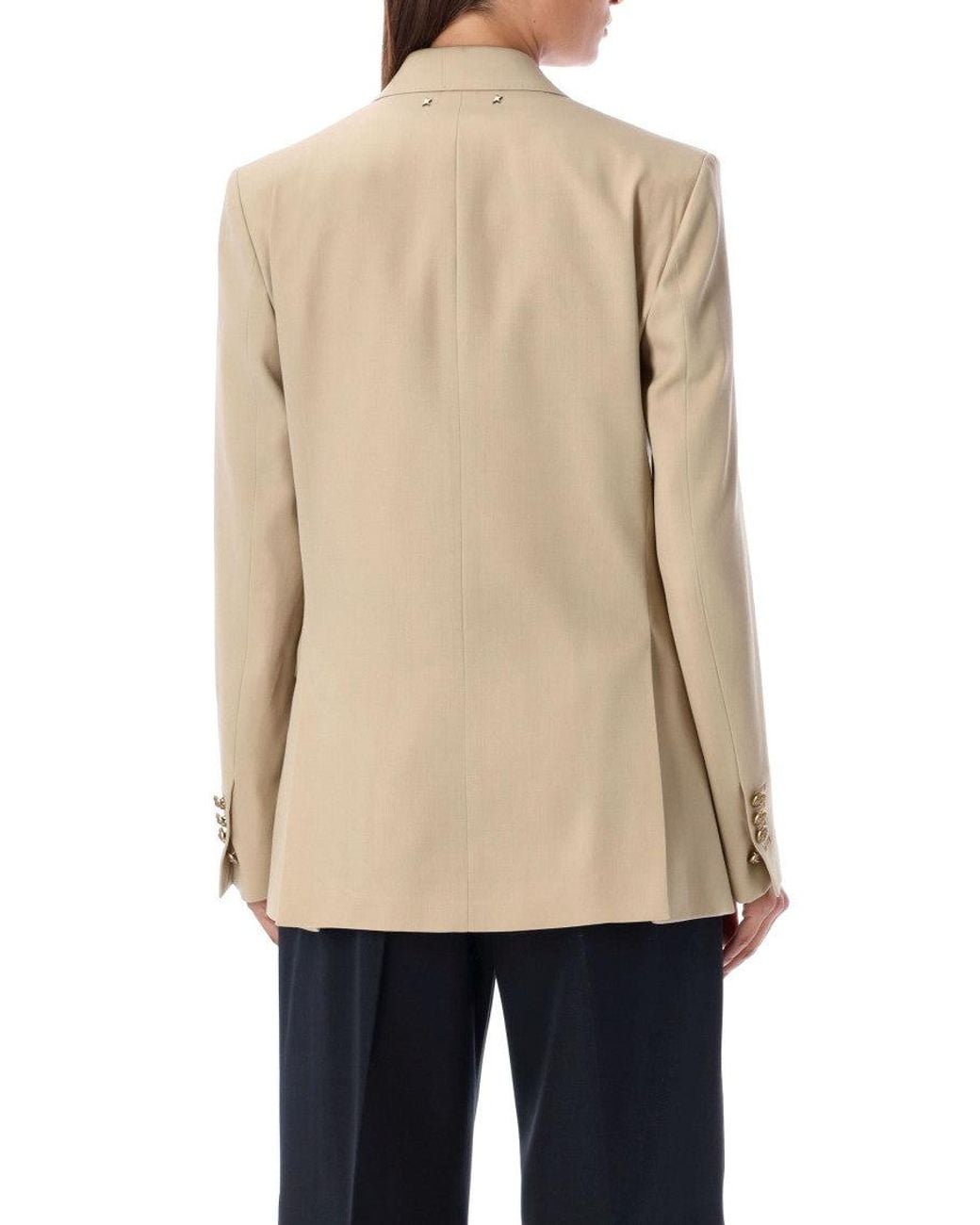 Golden Goose Deluxe Brand Natural Double-Breasted Blazer