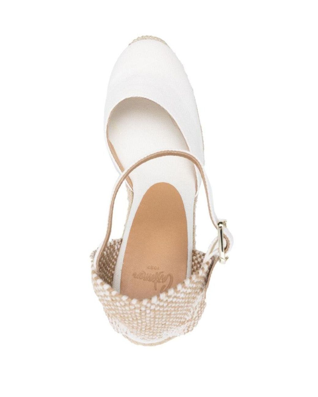 Castaner Natural Carol Espadrille Wedges