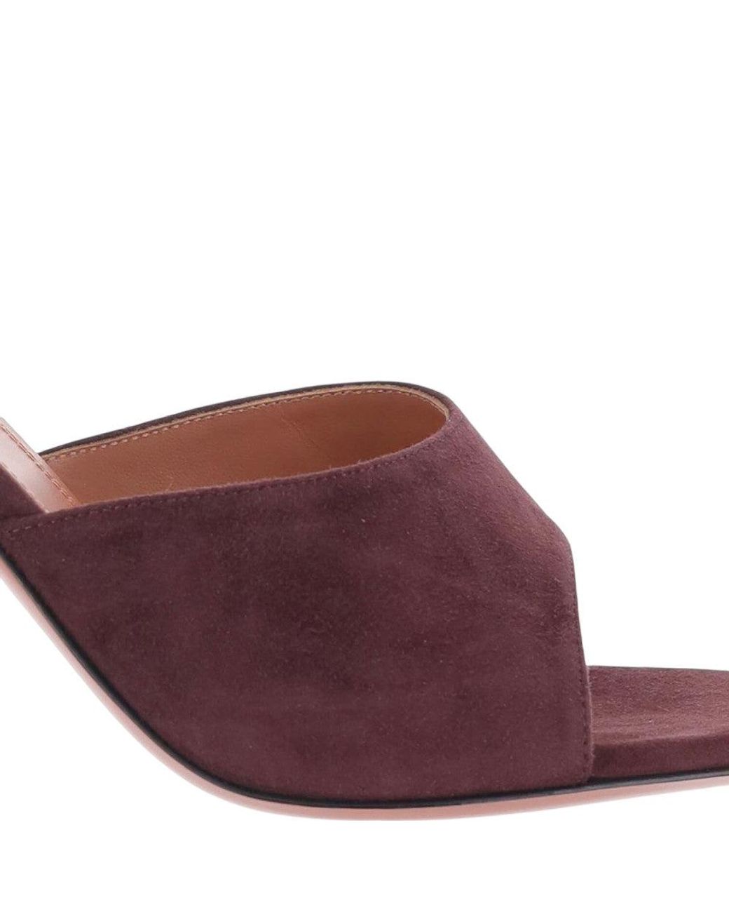 AMINA MUADDI Purple Burgundy Lupita Heels