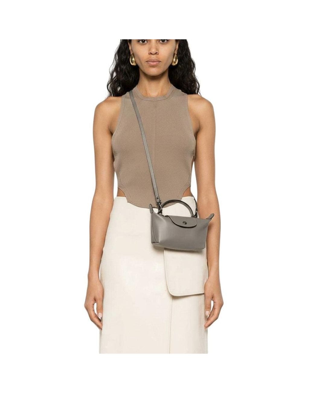 Longchamp Metallic Le Pliage Xs Crossbody Bag