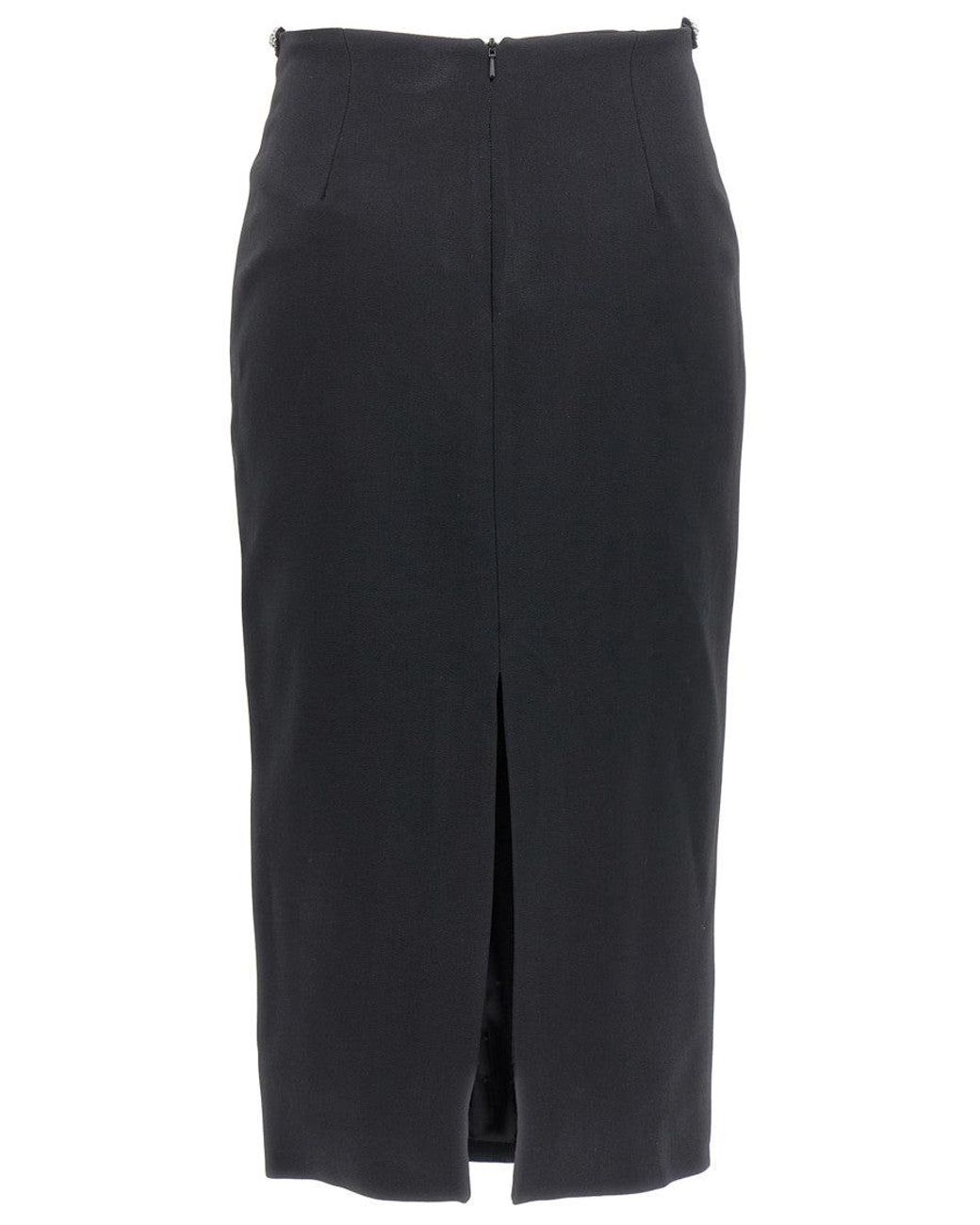 David Koma Black 'Puffer Circle Embroidery' Skirt