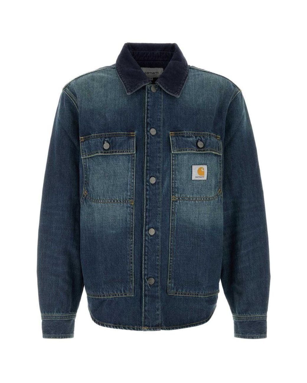Carhartt Blue Regular Denim Overshirt for men