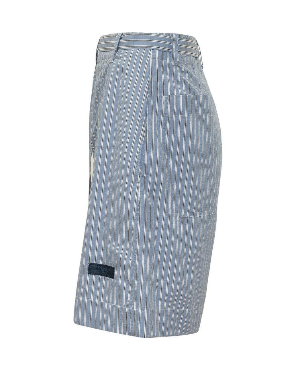 Givenchy Blue Stripes Shorts for men