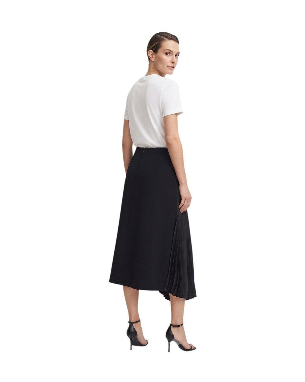 Jil Sander Black Midi Skirt