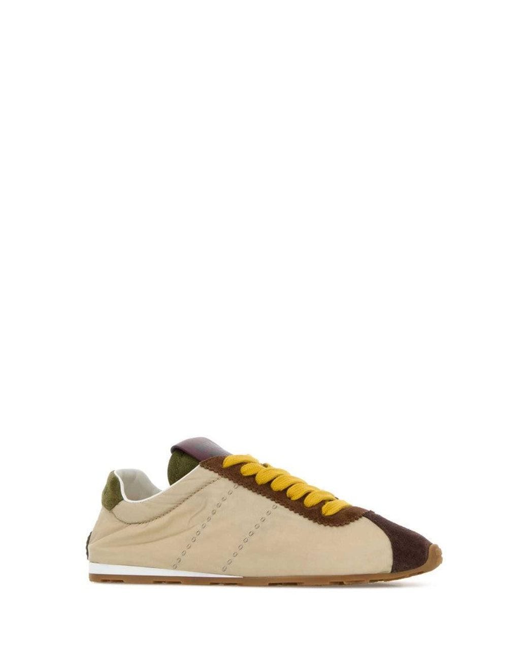Miu Miu Natural Color Block Sneakers