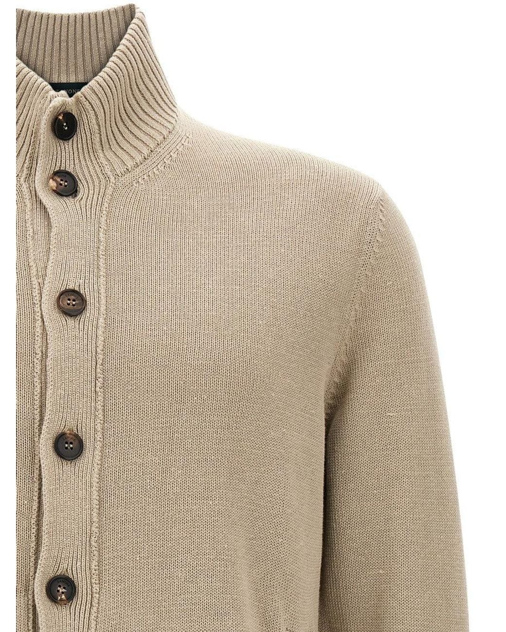 Zanone Natural 'Chioto' Cardigan for men
