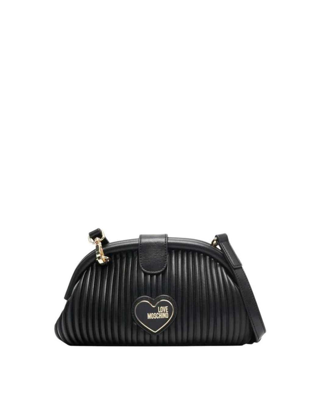 Love Moschino Black Logo Small Shoulder Bag
