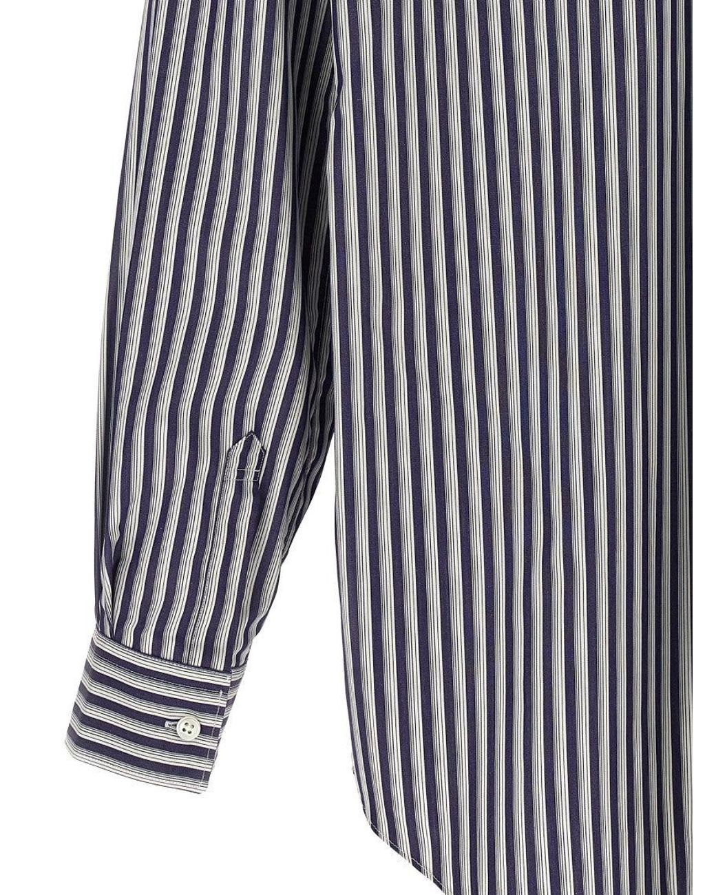 Comme des Garçons Blue Comme Des Garcons Shirt Striped Shirt for men