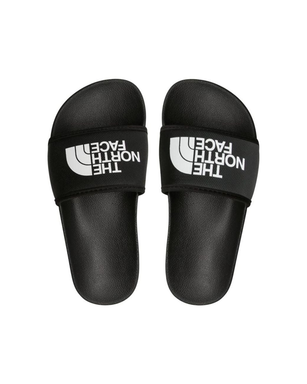 The North Face Black Logo Slides