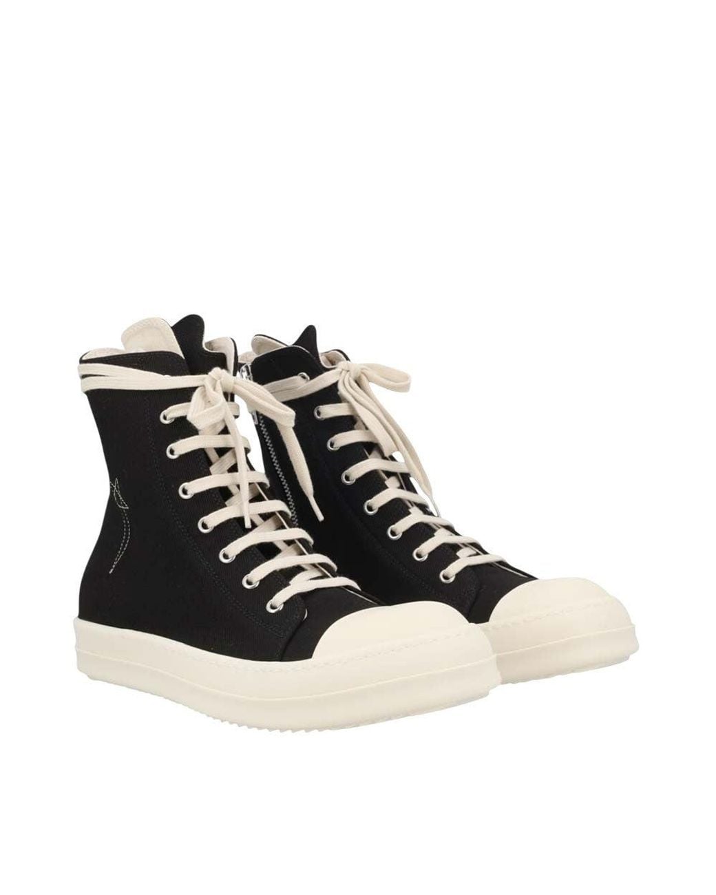 Rick Owens Black High-Top Sneakers for men
