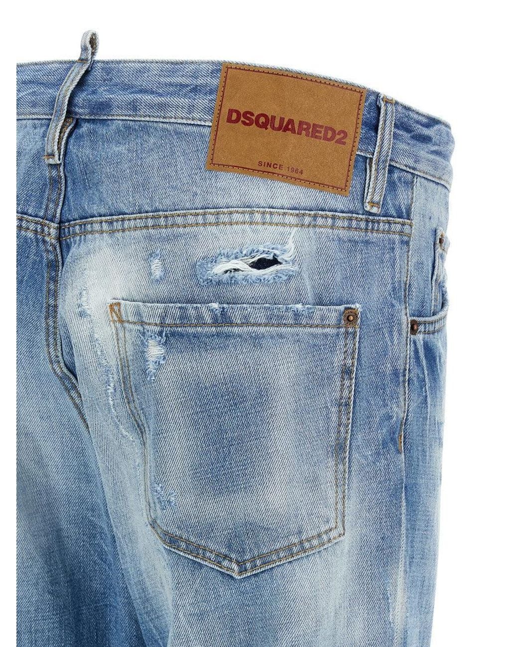DSquared² Blue Teddy Jeans for men