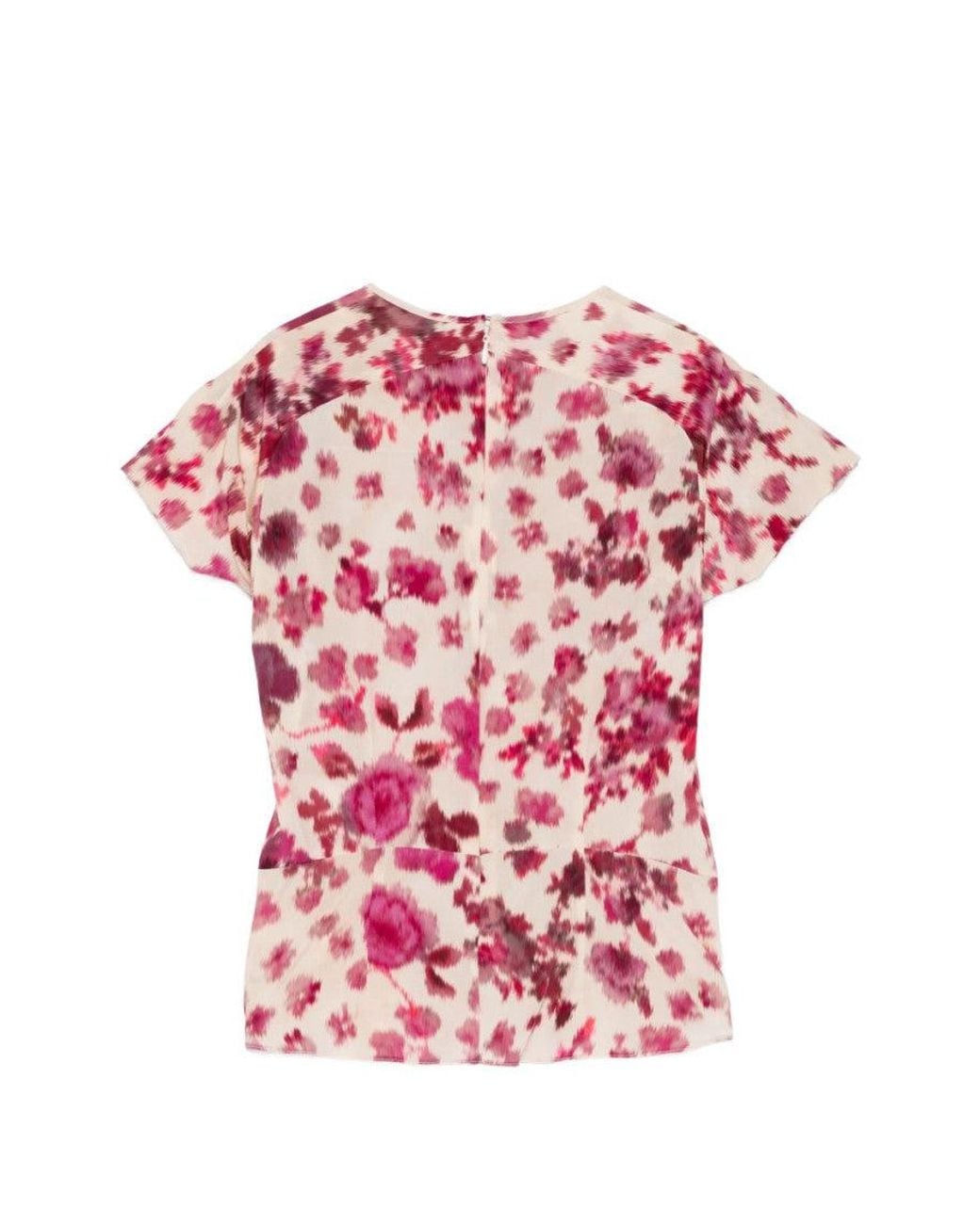 Isabel Marant Pink Floral Round Neck Top