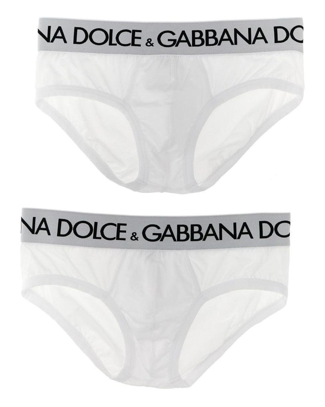 Dolce & Gabbana Gray Brando 2-Pack Briefs for men