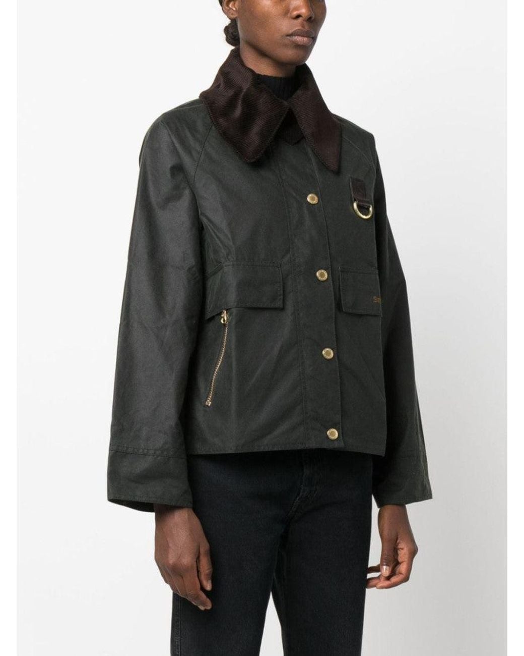 Barbour Black Dark Catton Wax Jacket