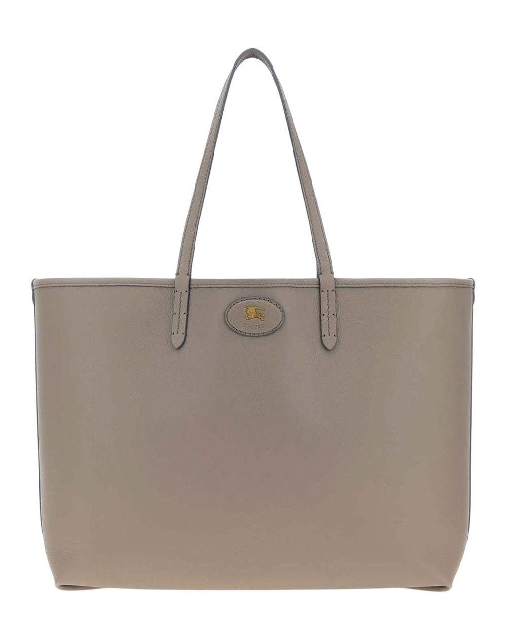 Burberry Natural Taupe Bloomsbury Reversible Medium Tote