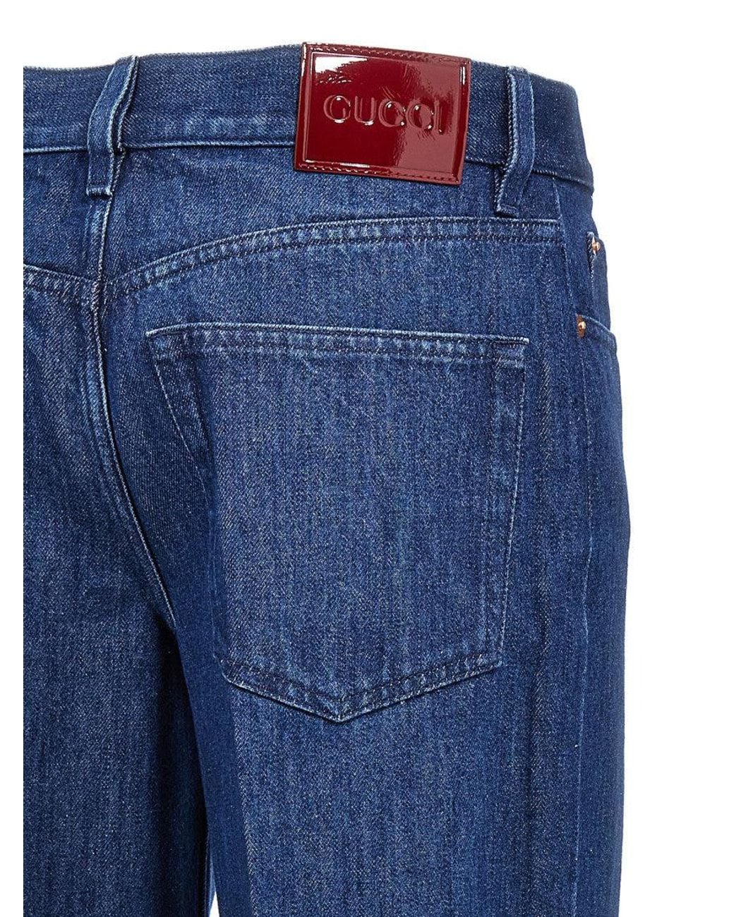 Gucci Blue Straight Fit Denim
