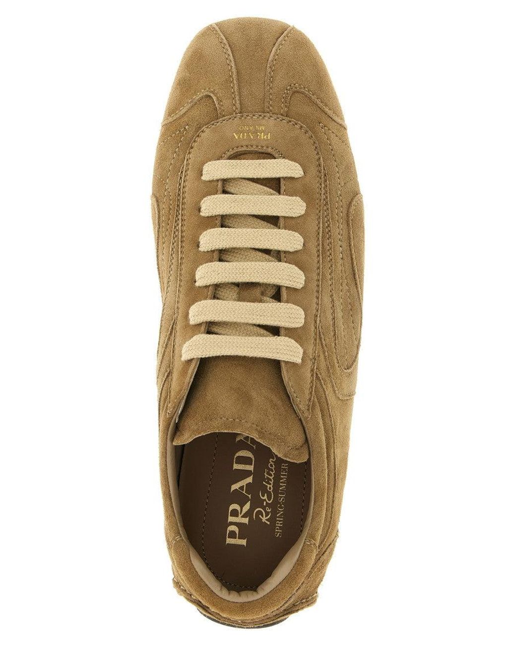 Prada Brown Montecarlo Sneakers for men