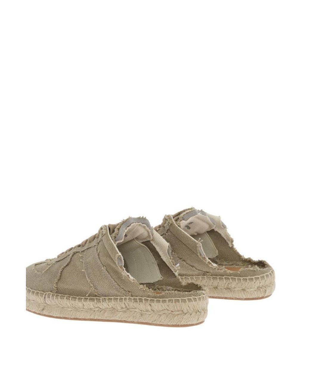 Maison Margiela Brown Solid Espadrille Sneakers
