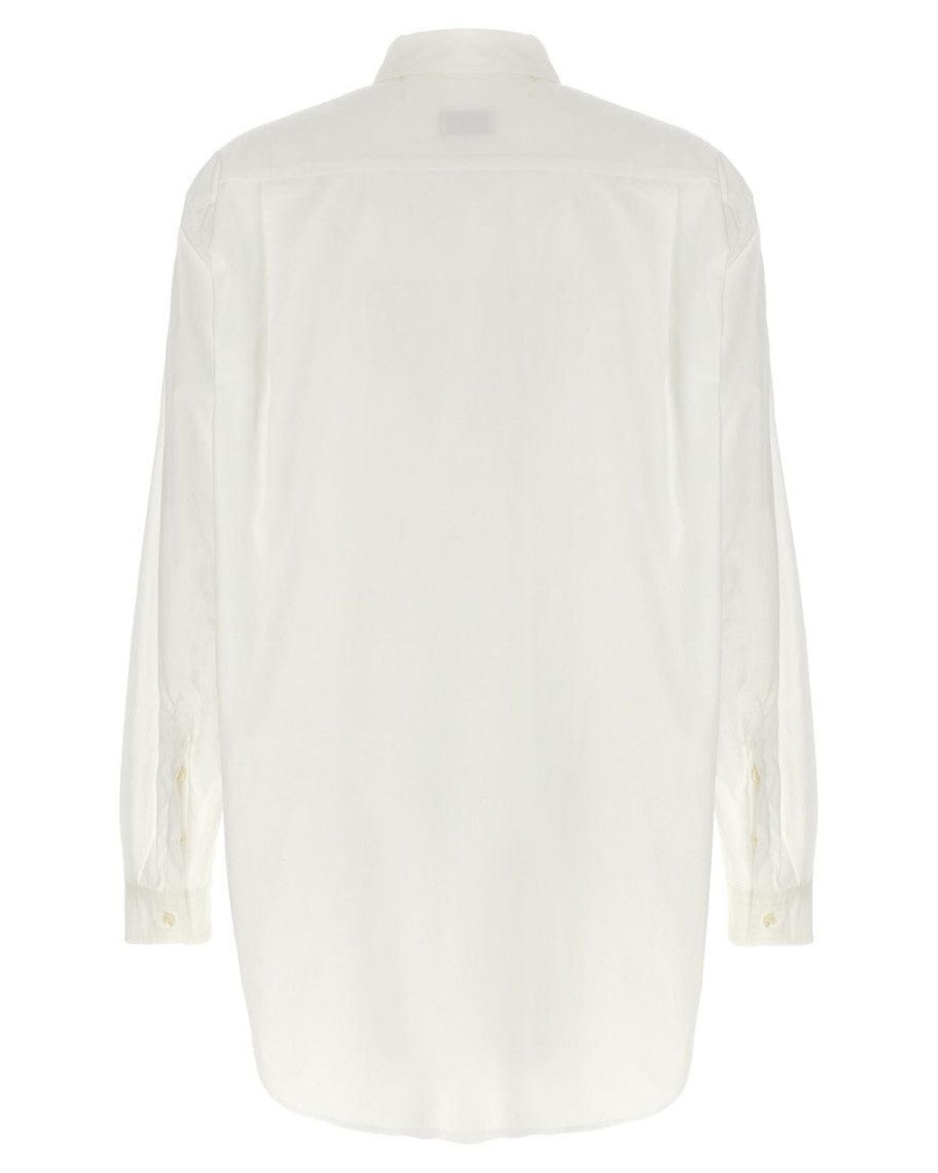 Moncler White Cotton Poplin Shirt