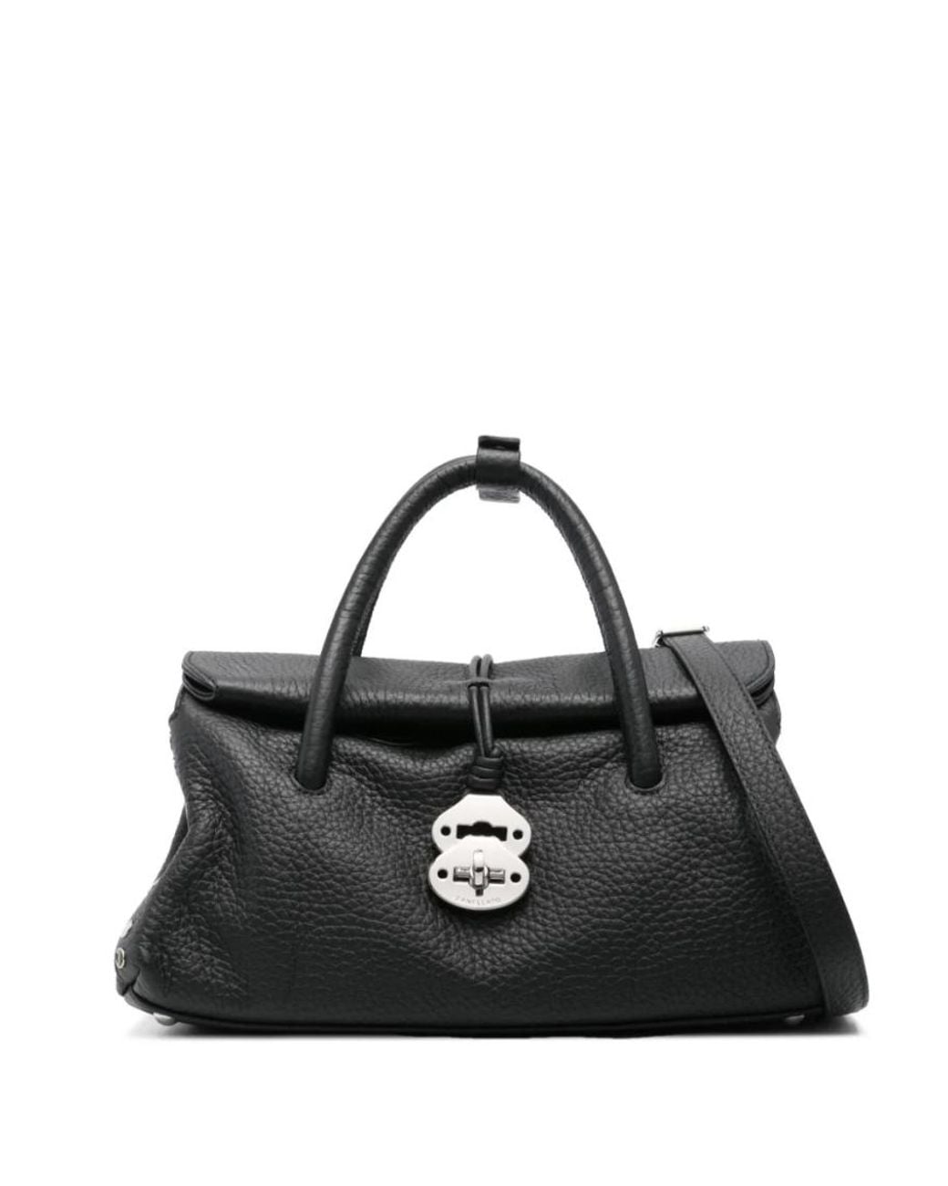 Zanellato Black Dotta Centauro Small Satchel Bag