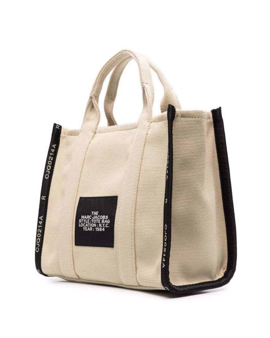 Marc Jacobs Natural The Jacquard Top Zip Medium Tote