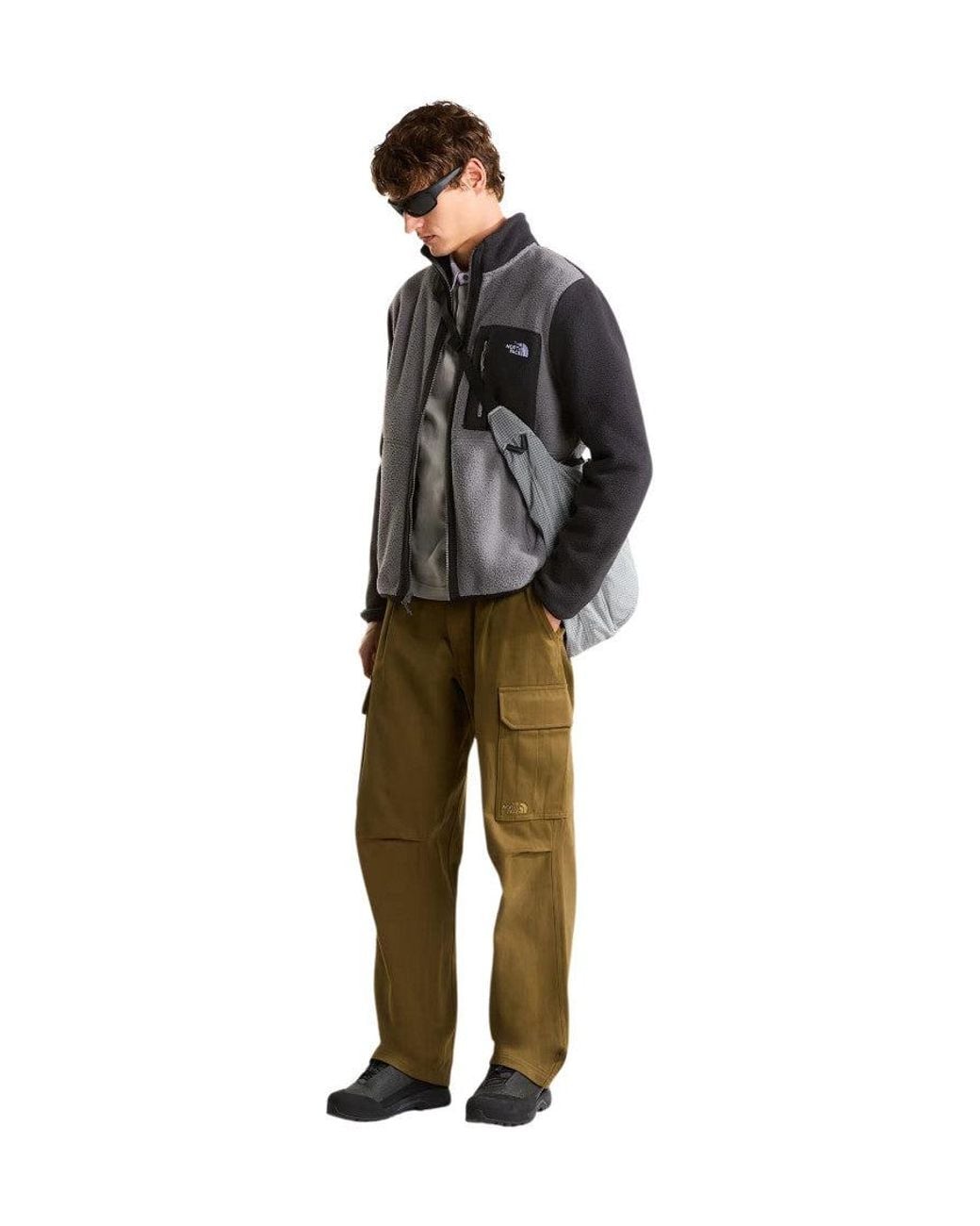The North Face Black Mock Collar Logo Jacket for men