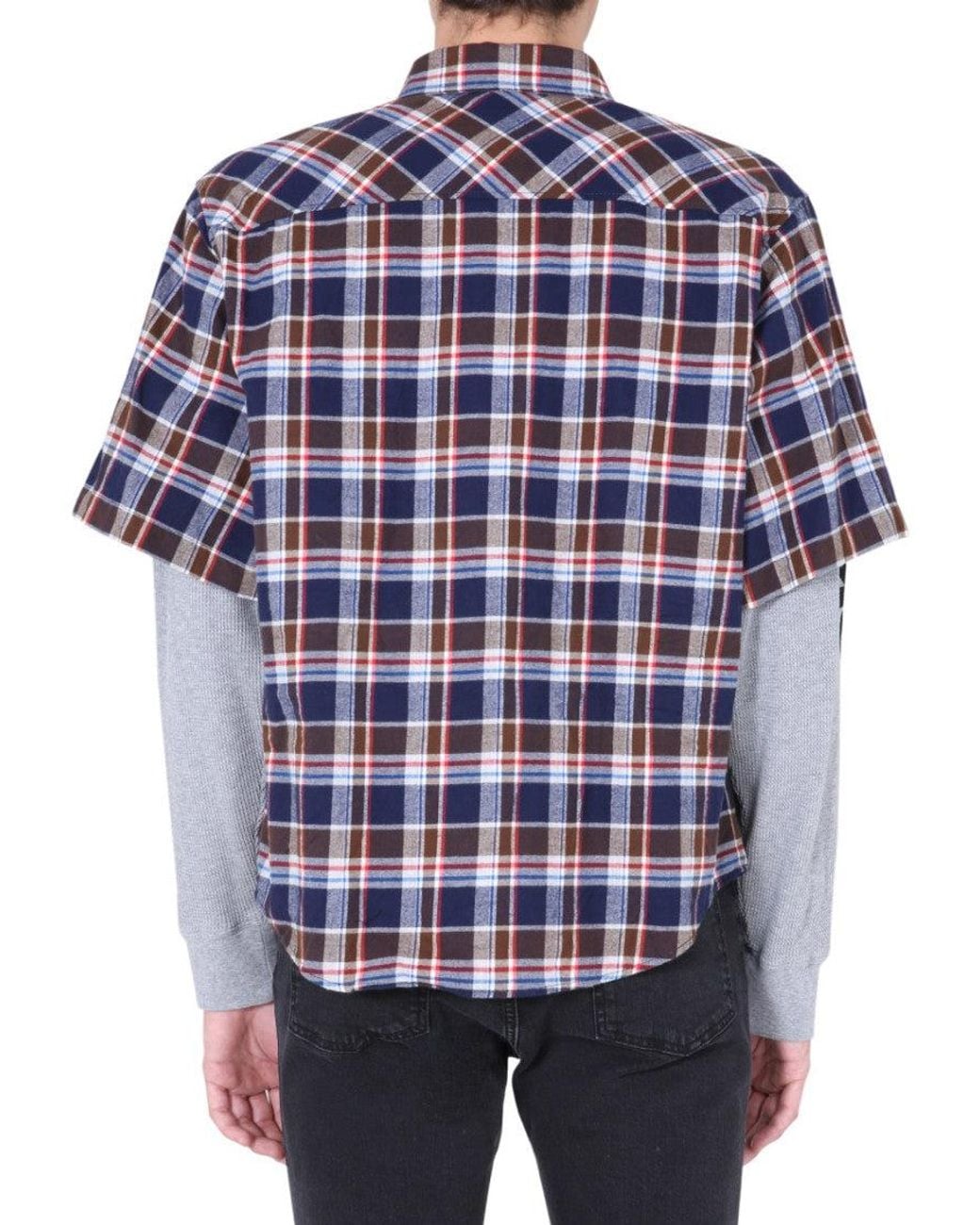 DSquared² Blue Regular Plaid Shirt for men