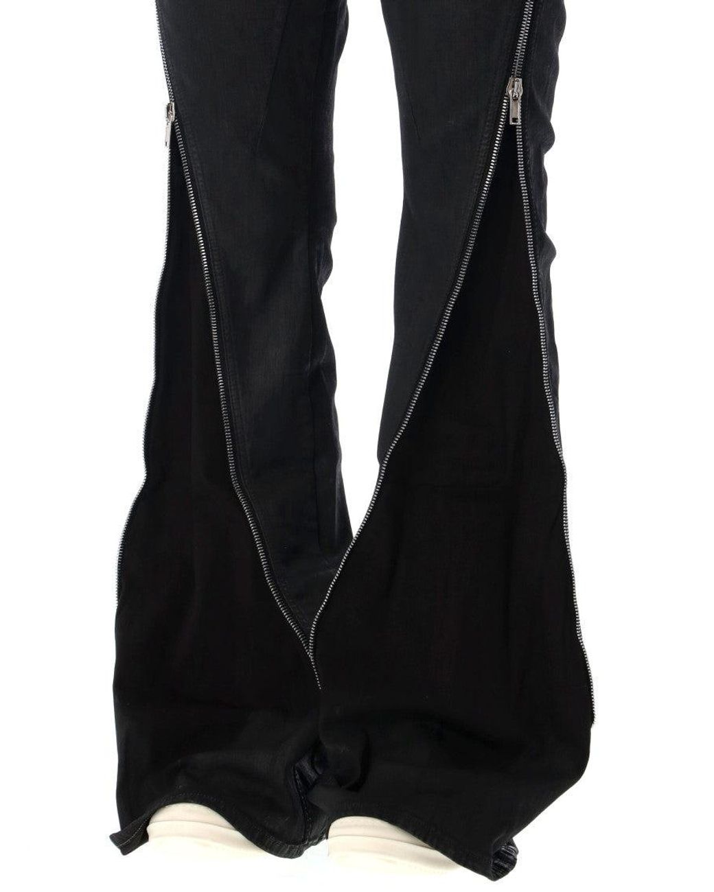 Rick Owens Black Drkshdw Bolan Banana Waxed Jeans