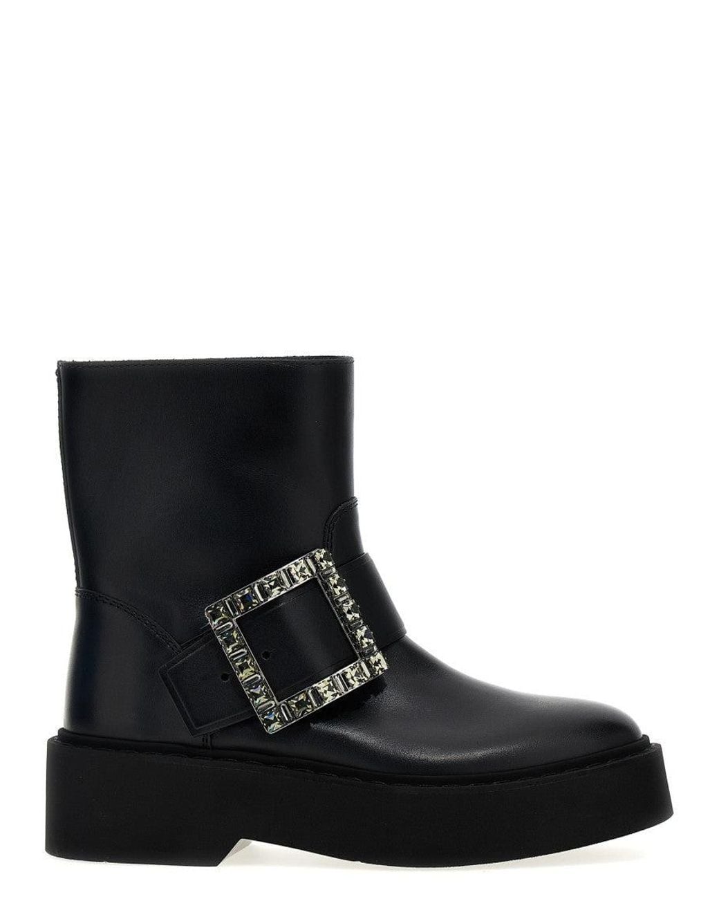 Roger Vivier Black Viv Rangers Ankle Boot