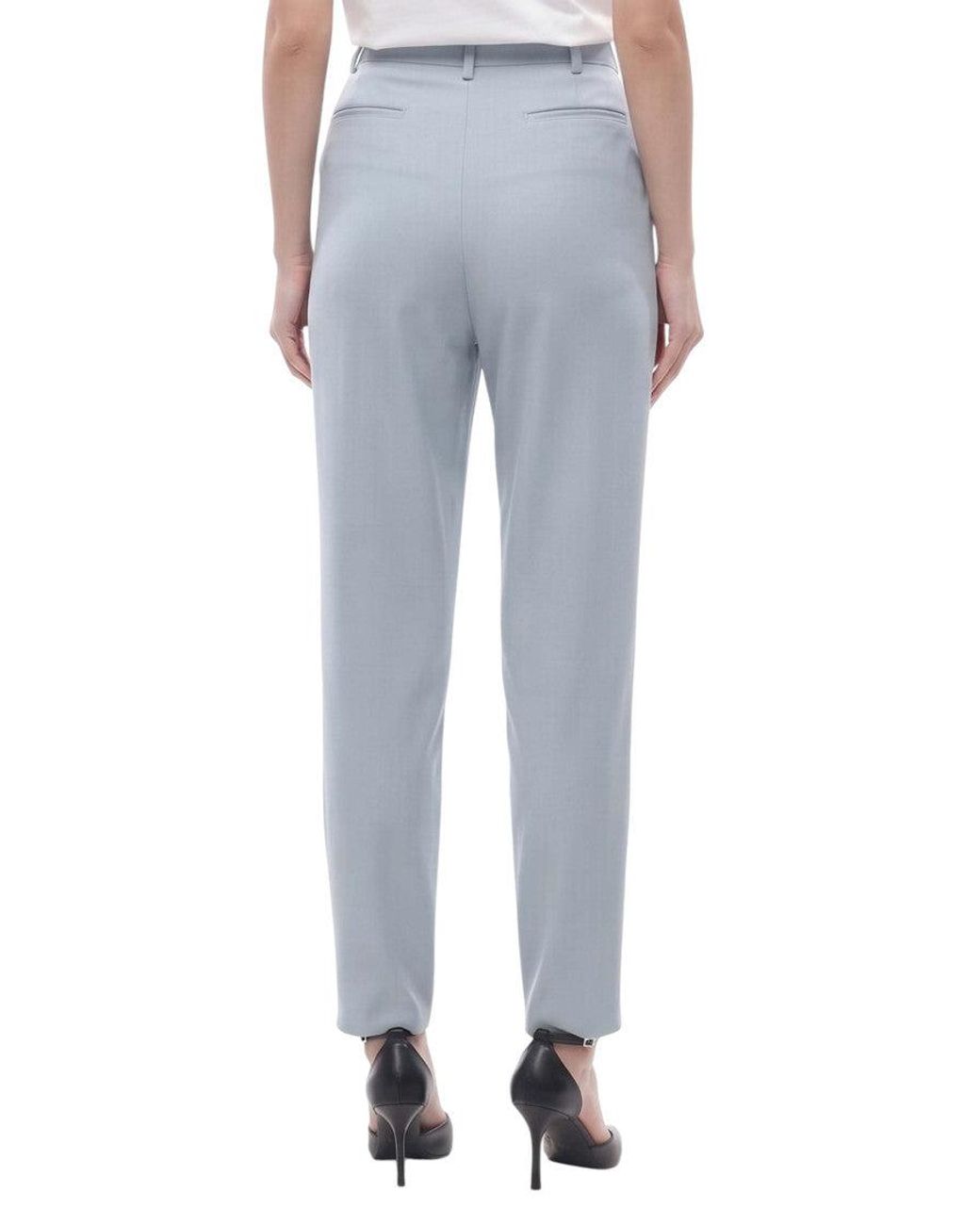 Stella McCartney Blue Sky Tapered Pleated Pant