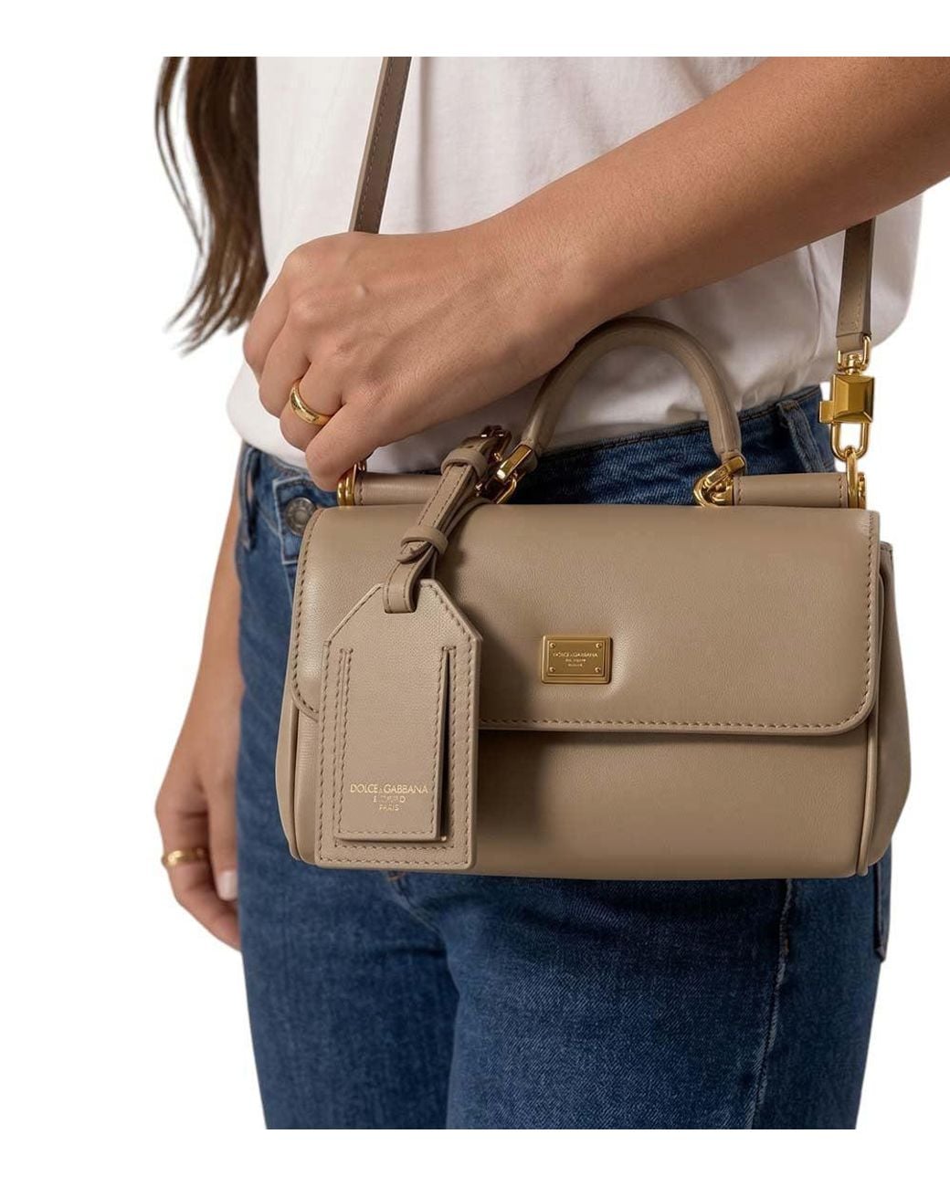 Dolce & Gabbana Brown My Sicily Mini Satchel