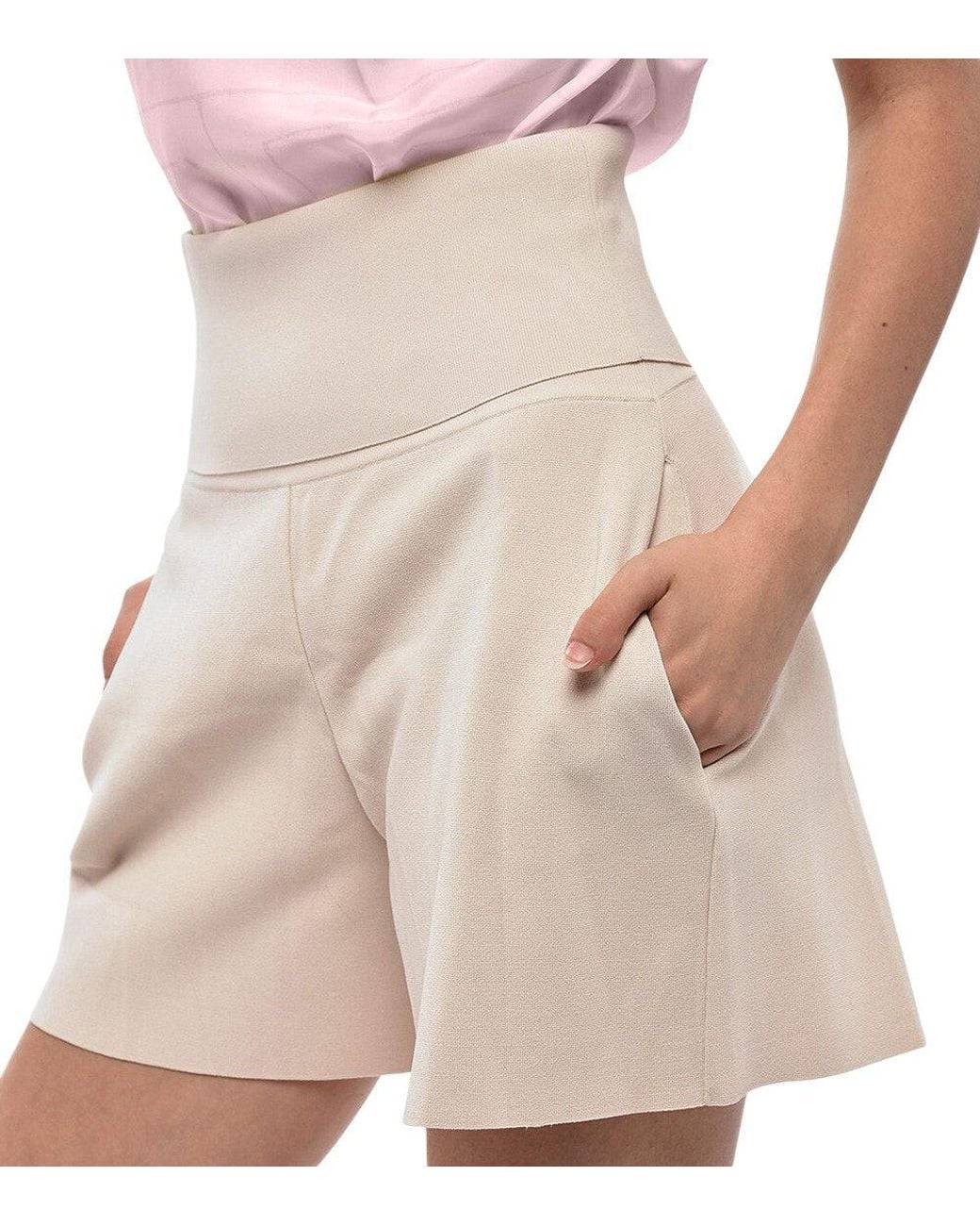 Stella McCartney Natural Solid Shorts